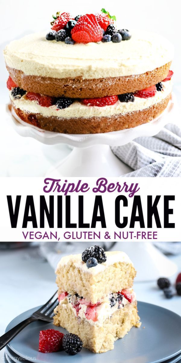 Vegan Vanilla Layer Cake · Allergylicious -   18 birthday cake Vegan ideas