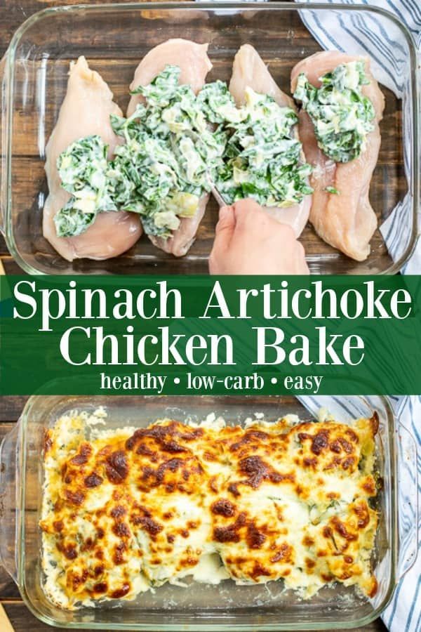 Healthy Spinach & Artichoke Chicken Bake | The Schmidty Wife -   18 healthy recipes Yummy families ideas