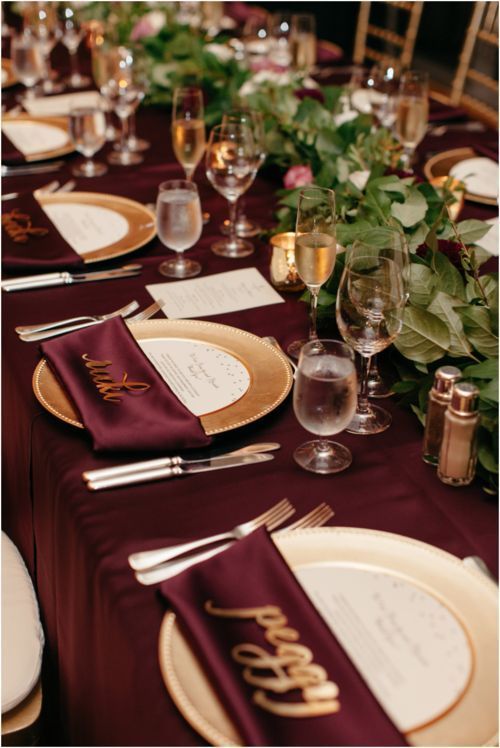 MARSALA-2019 Most Popular Wedding Colors for Fall and Winter -   18 wedding Burgundy and gold ideas