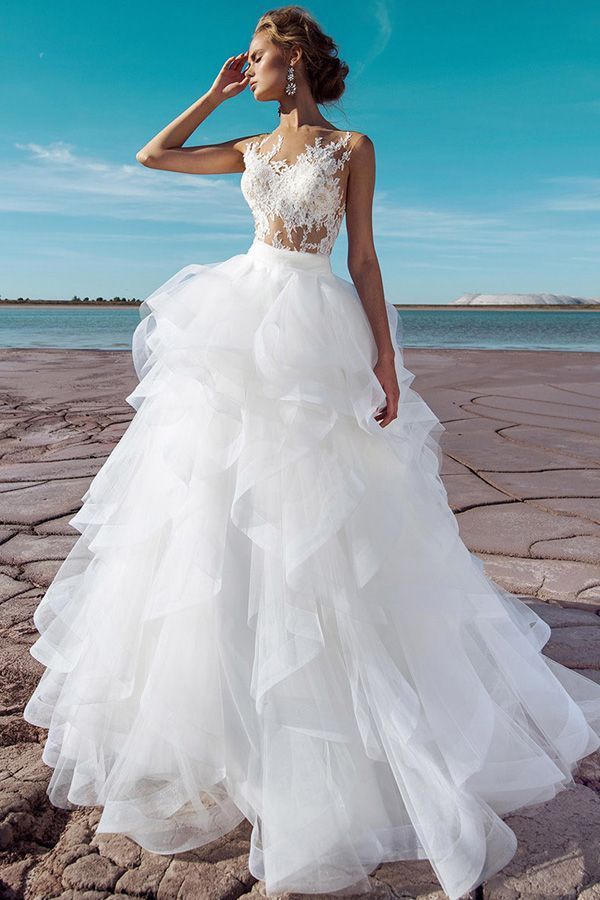 This gown by Enzoani is dripping with elegant fairytale vibes! Photo: Jay Jay Pr... - Bridal Gowns -   18 wedding Dresses modern ideas