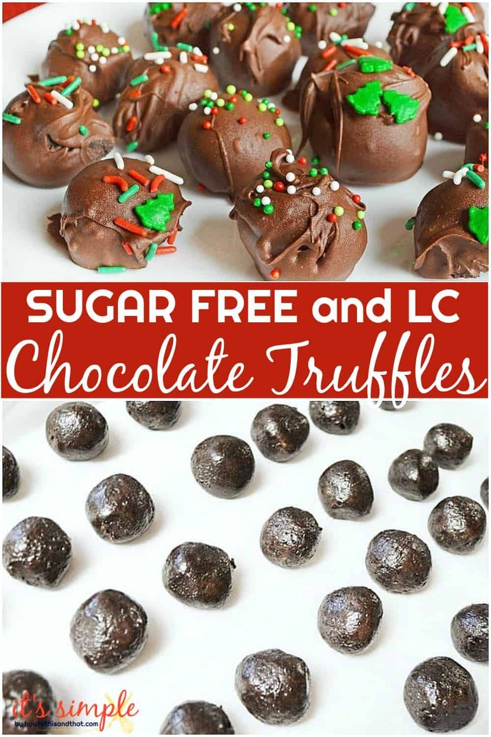 Low Carb Chocolate Truffles- Sugar Free| Gluten Free| Family Friendly! -   19 chocolate holiday Treats ideas