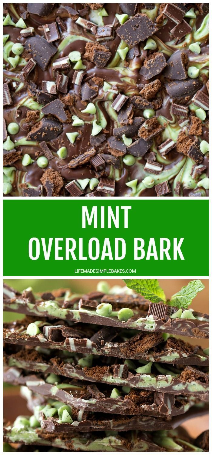 Mint Overload Bark - Life Made Simple -   19 chocolate holiday Treats ideas