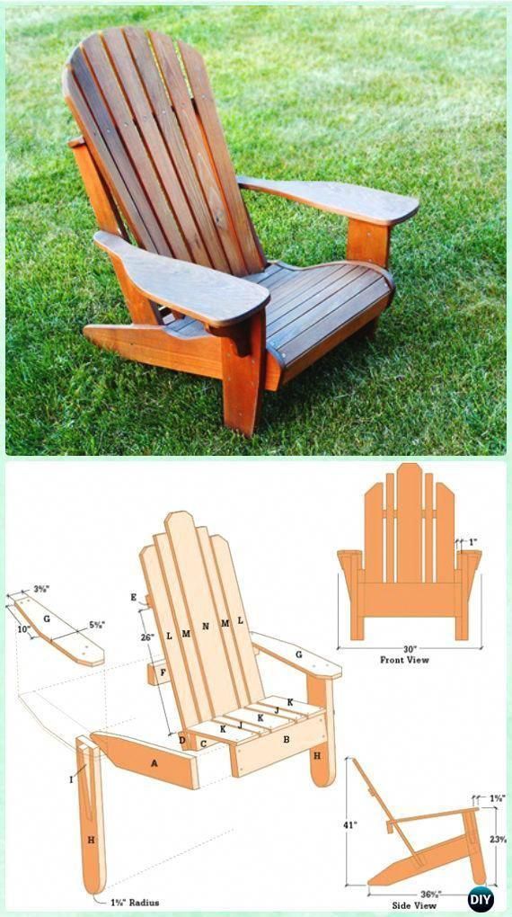 DIY Adirondack Chair Free Plans Instructions -   19 diy projects With Pallets adirondack chairs ideas