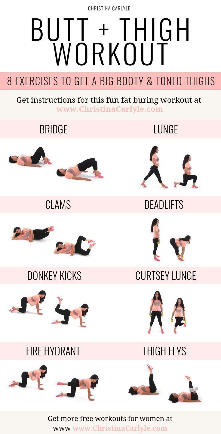 Easy Butt and Thigh Workout for a Bigger Butt and Toned Thighs -   19 fitness Exercises beauty ideas