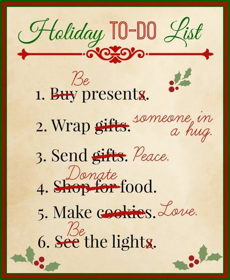 Holiday To-Do List - Printable -   19 holiday Quotes seasons ideas