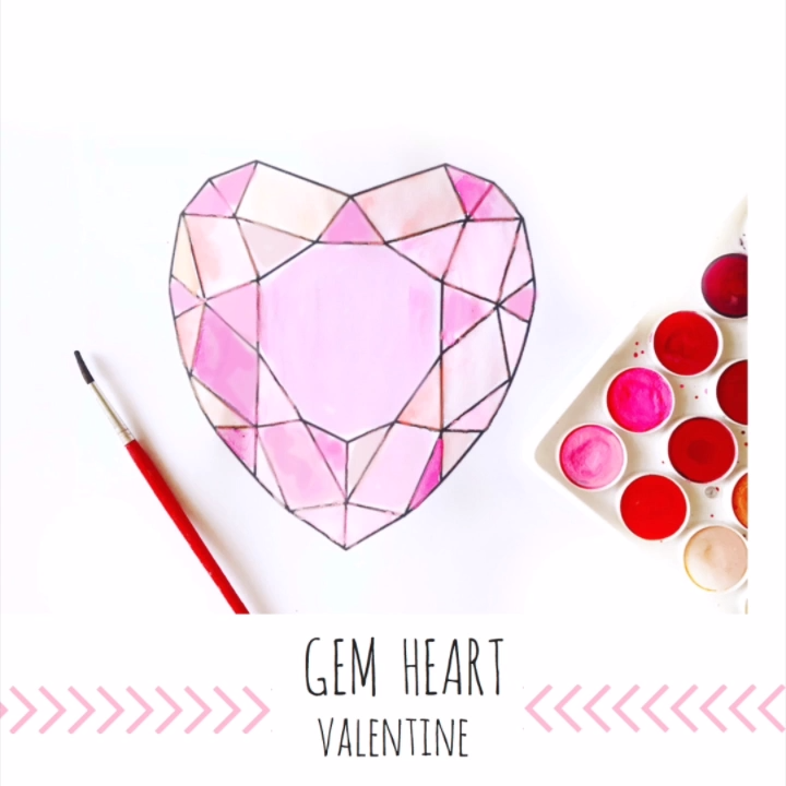 Gem Heart Valentine Printable! -   19 holiday valentines ideas