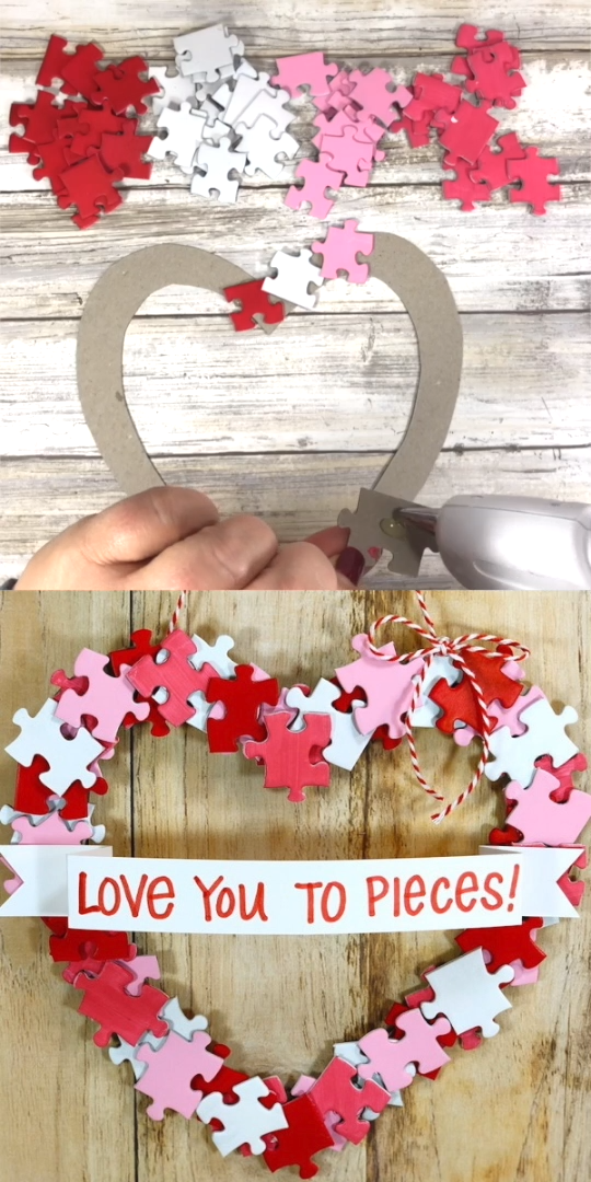 DIY Valentine Wreath -   19 holiday valentines ideas