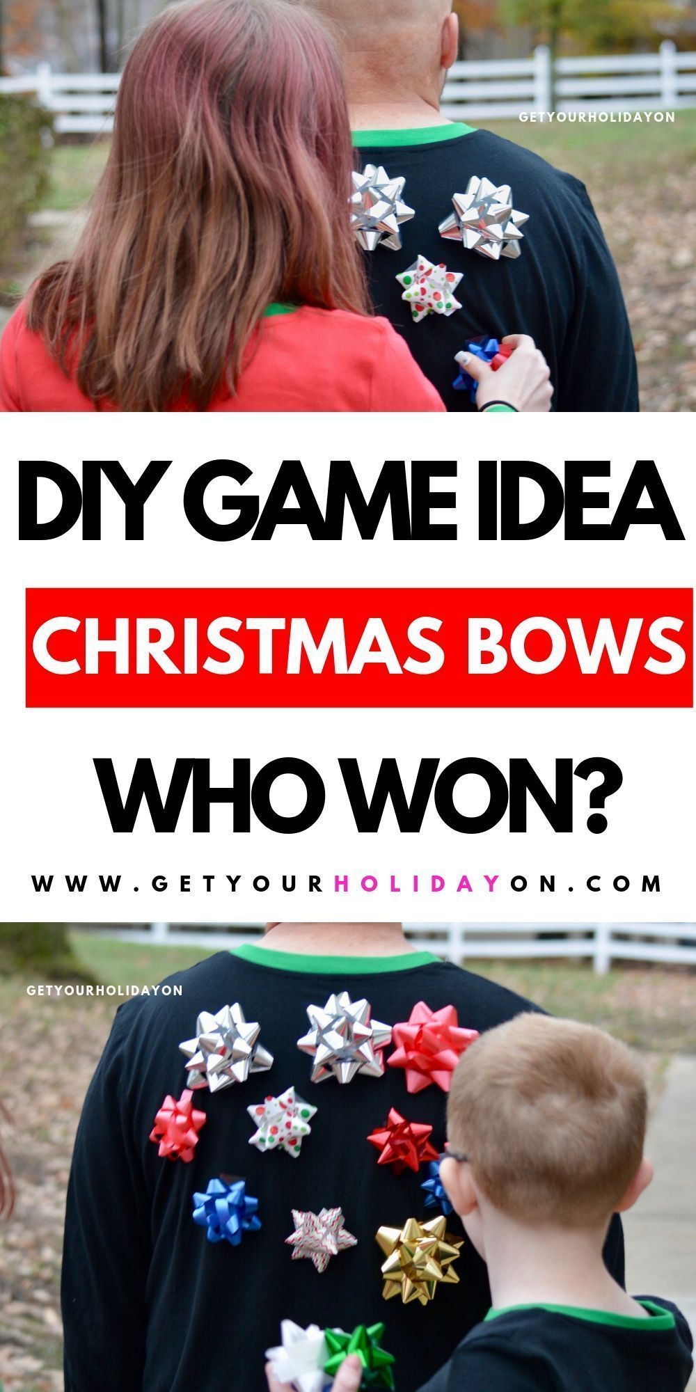 How to Play a Game with Christmas Bows | Get Your Holiday On -   20 holiday Party kids ideas