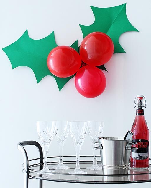 Giant Festive Holly Decoration | Sweet Paul Magazine -   20 holiday Party kids ideas