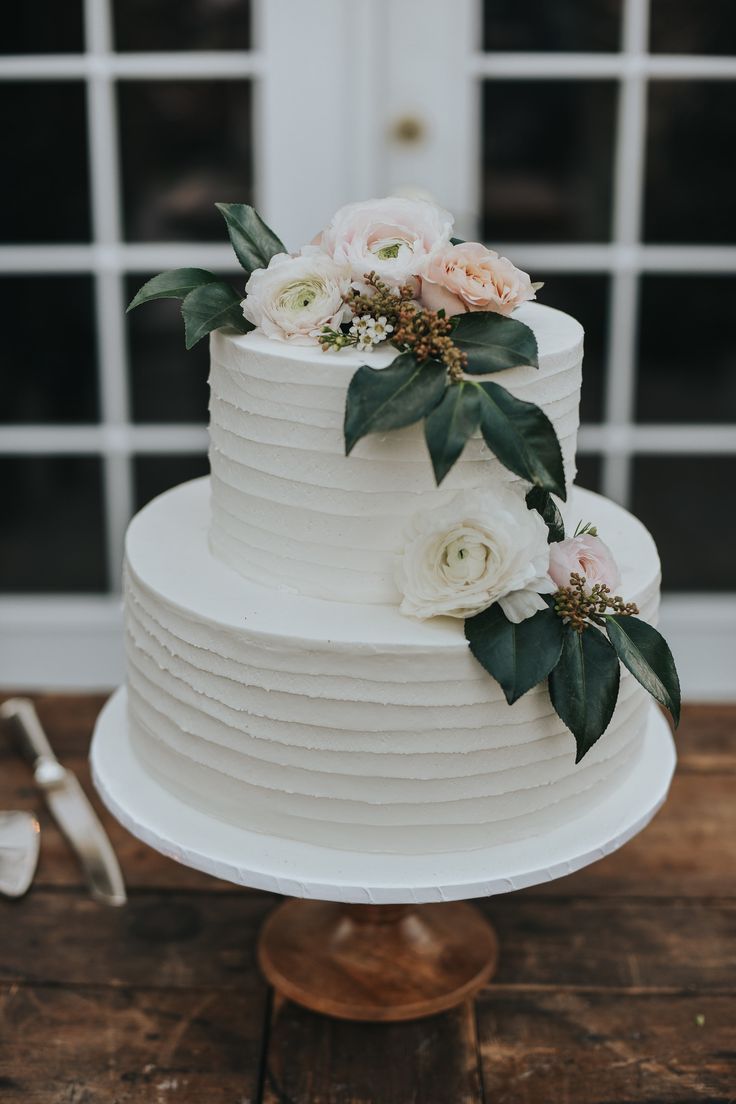 wedding cake -   21 cake White rustic ideas