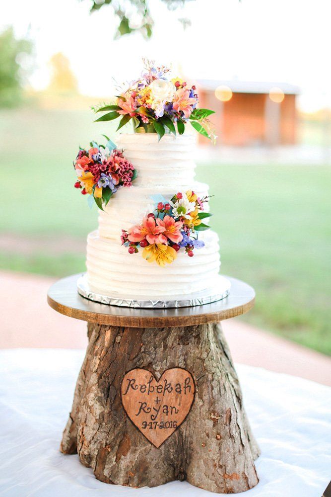 21 cake White rustic ideas