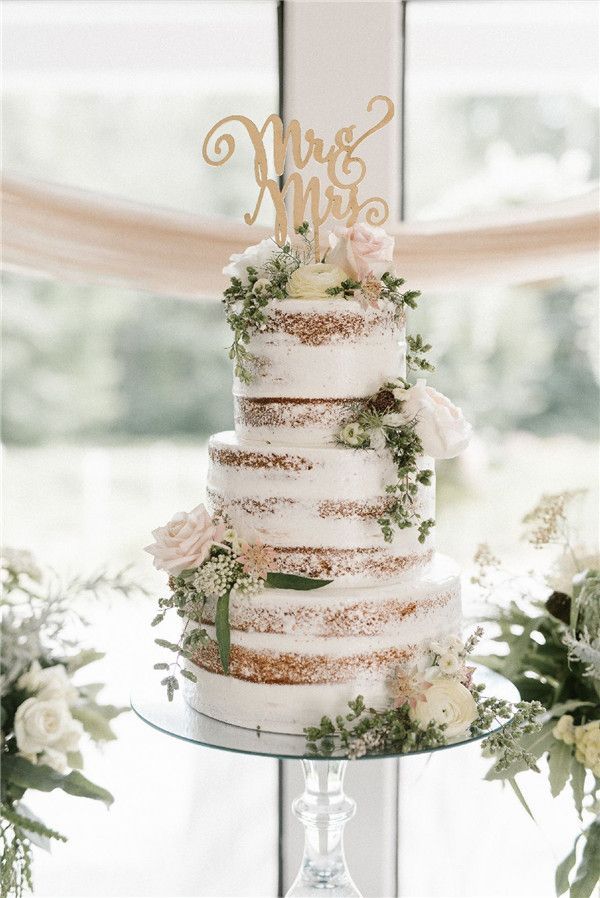 21 cake White rustic ideas