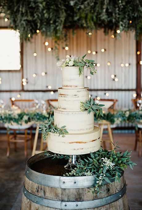 Wedding Cakes -   21 cake White rustic ideas