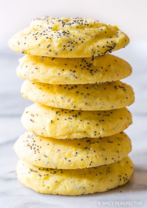 Soft Lemon Poppy Seed Cookies (Video) - A Spicy Perspective -   21 desserts Lemon poppy seed ideas