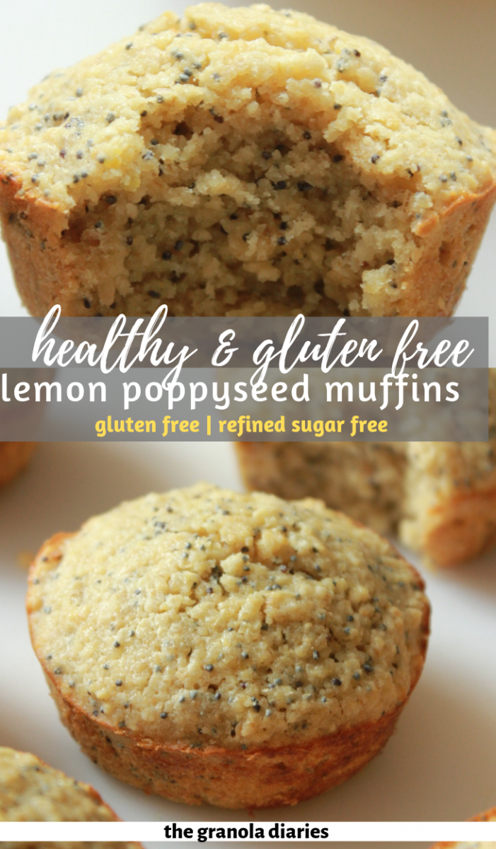 Gluten Free Lemon Poppy Seed Muffins - The Granola Diaries -   21 desserts Lemon poppy seed ideas