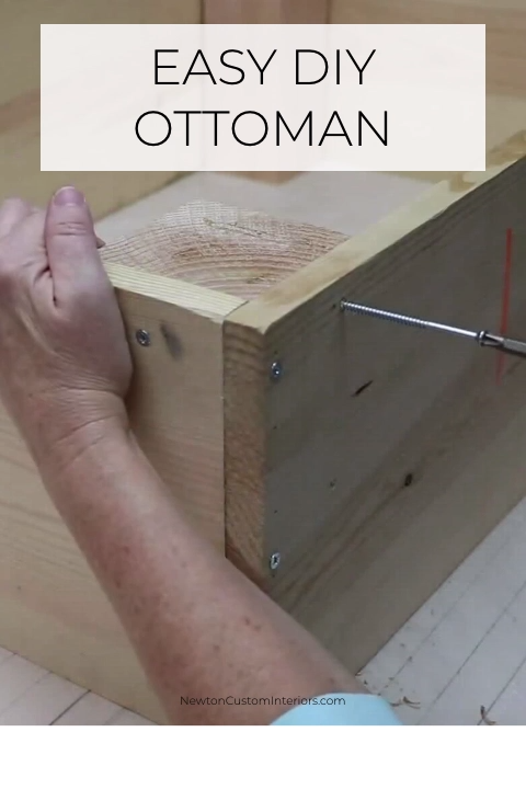 Easy DIY Ottoman -   22 wood and fabric crafts Videos ideas