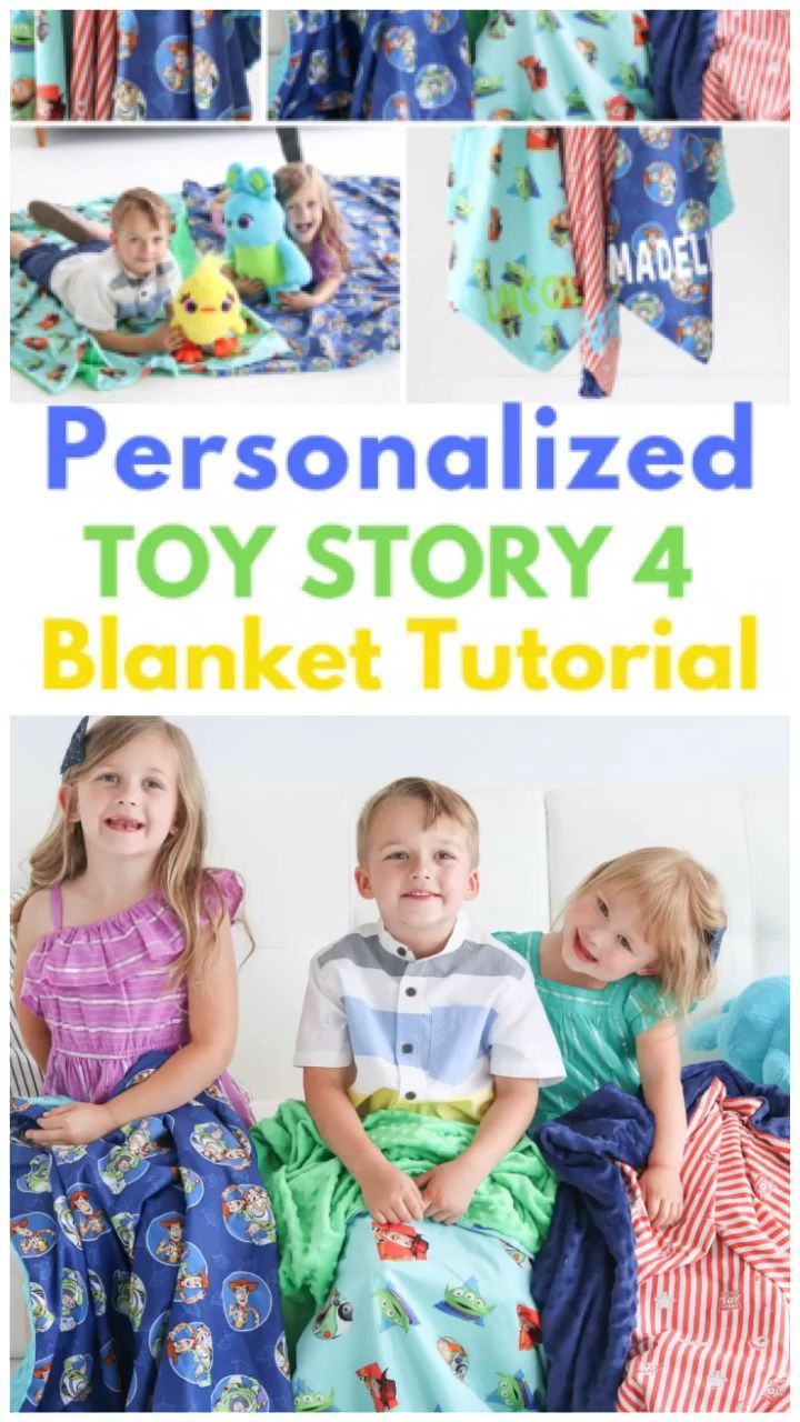 Toy Story 4 Personalized Blanket Sewing Tutorial -   22 wood and fabric crafts Videos ideas