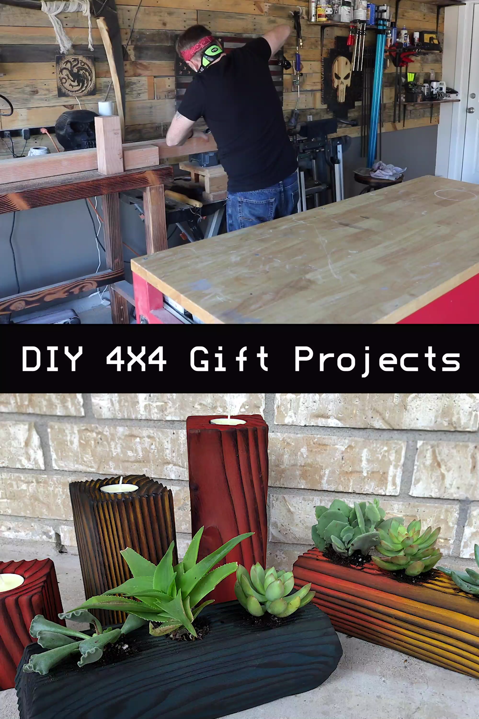 DIY Gifts Made from a 4X4 - Shou Sugi Ban stained wood -   22 wood and fabric crafts Videos ideas