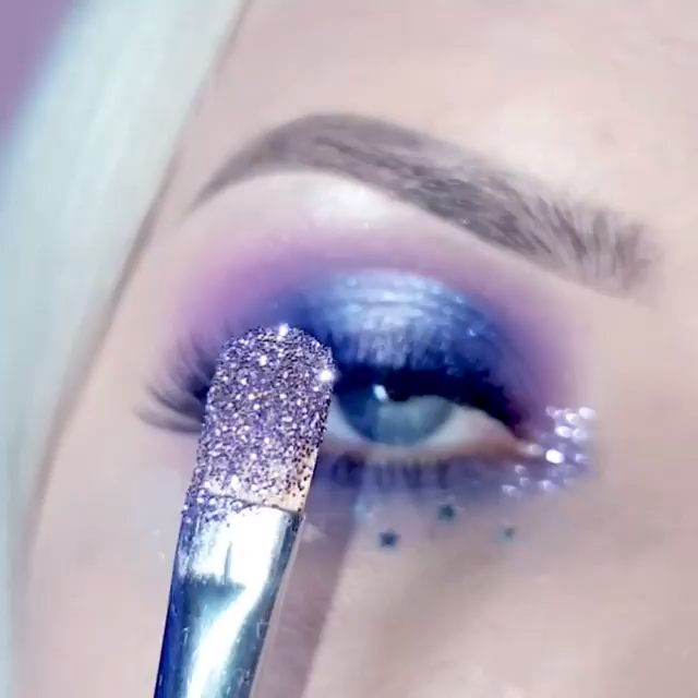 Shimmer Lilac Winter Eye Look | Volume Eyelashes -   24 makeup Palette videos ideas