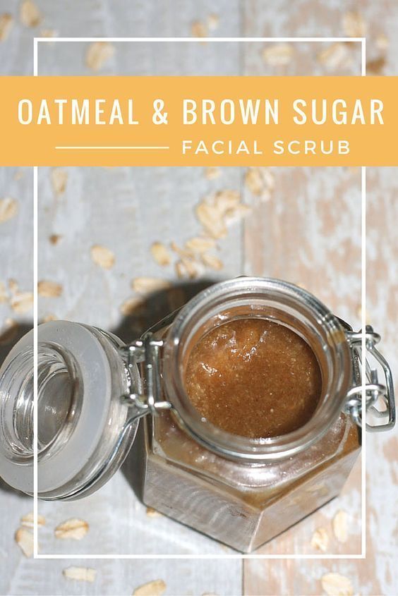 Oatmeal and Brown Sugar Exfoliating Facial Scrub -   24 skin care Exfoliation brown sugar ideas