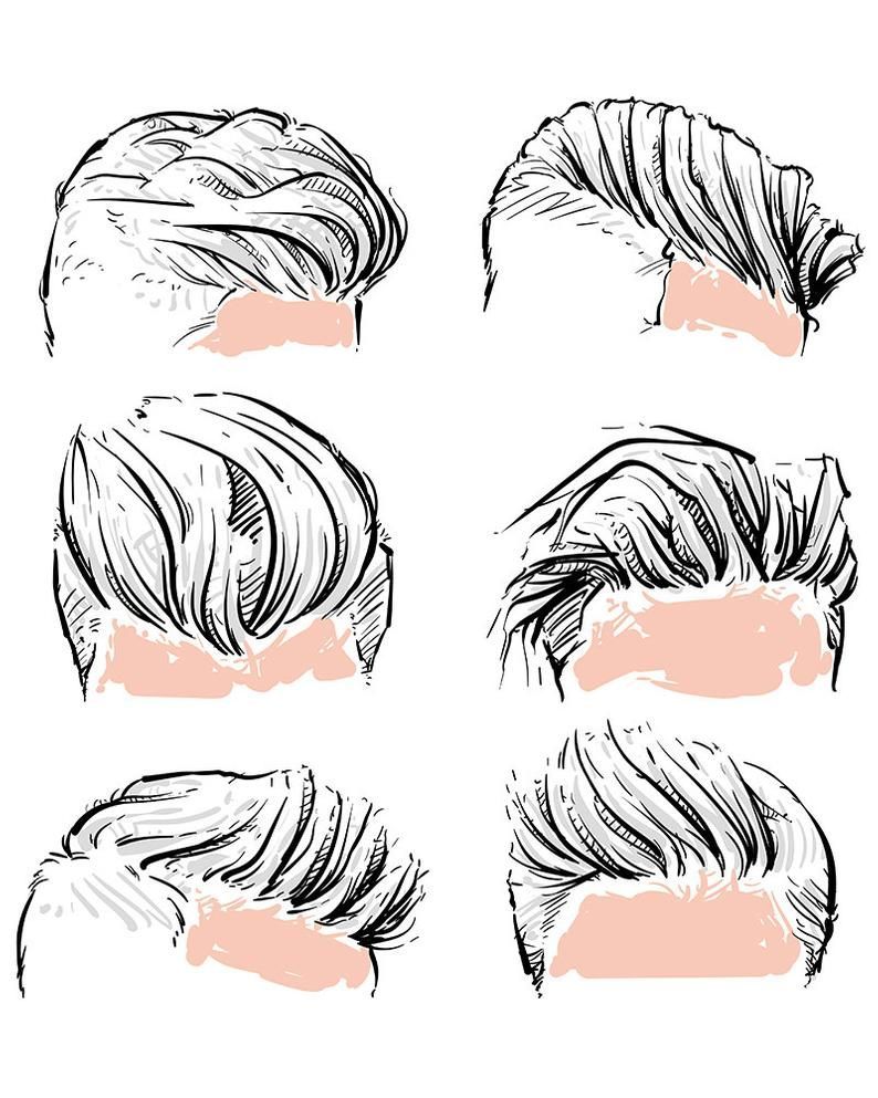 80% Off Sale Vector fashion set of hipster man hair style. Hand drawn vector illustration. hipster with clipping path. (EPS, JPG) -   10 men hair Drawing ideas