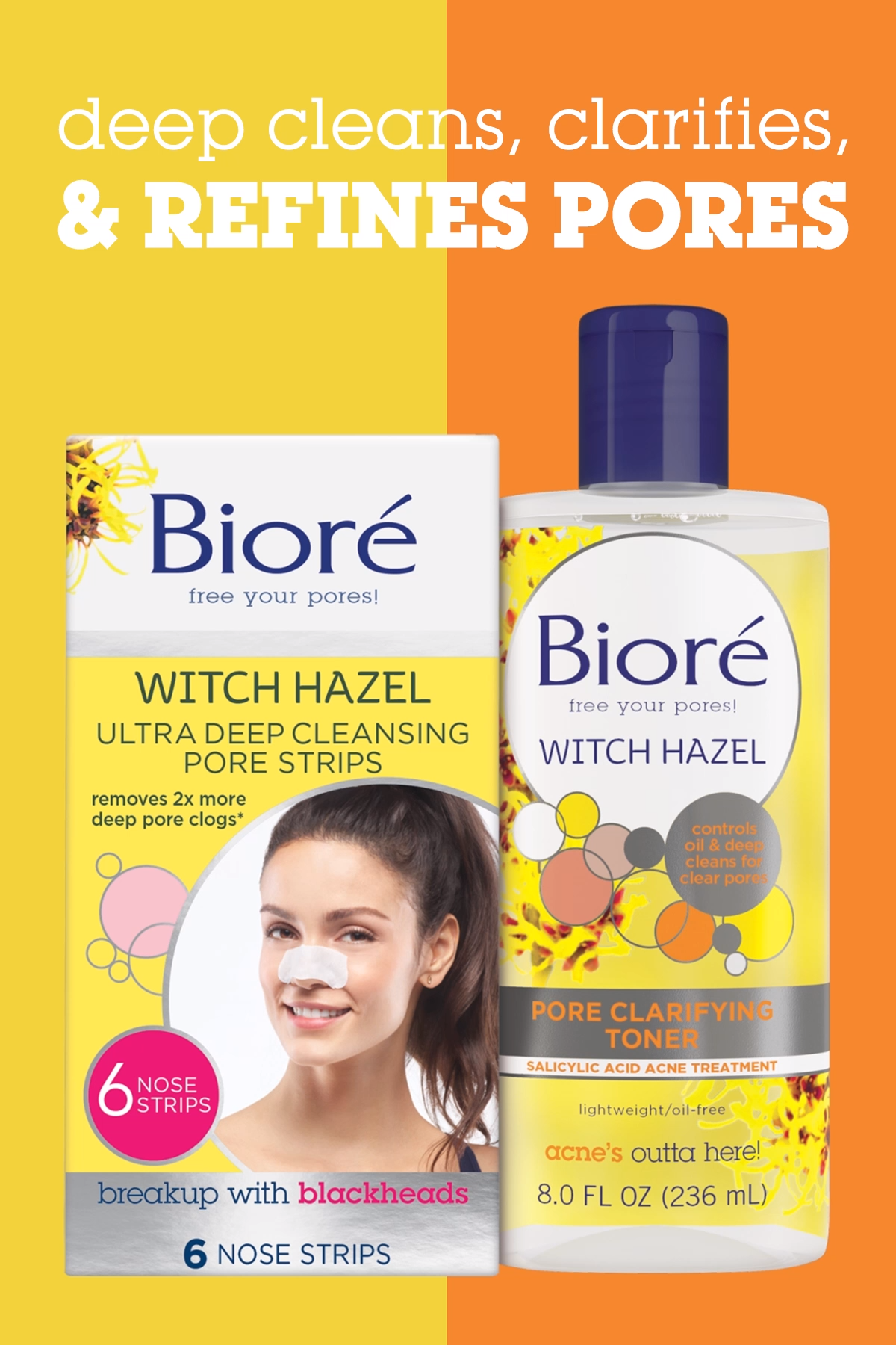 #ClearSkinGoals: Biore Witch Hazel Pore Strips & Clarifying Toner -   11 skin care Remedies egg whites ideas