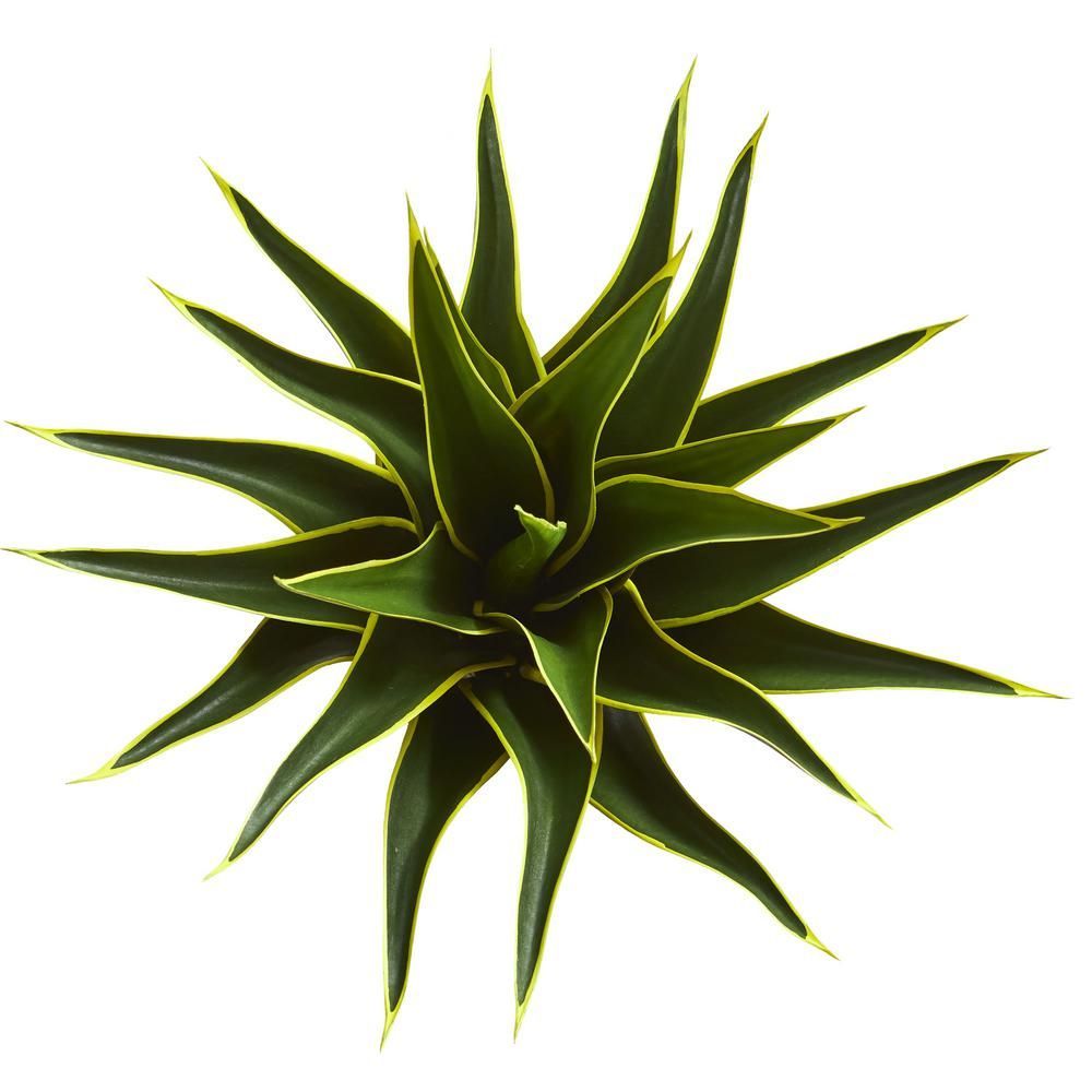 Nearly Natural Indoor 23 in. Agave Artificial Plant-6333 - The Home Depot -   13 table plants Png ideas