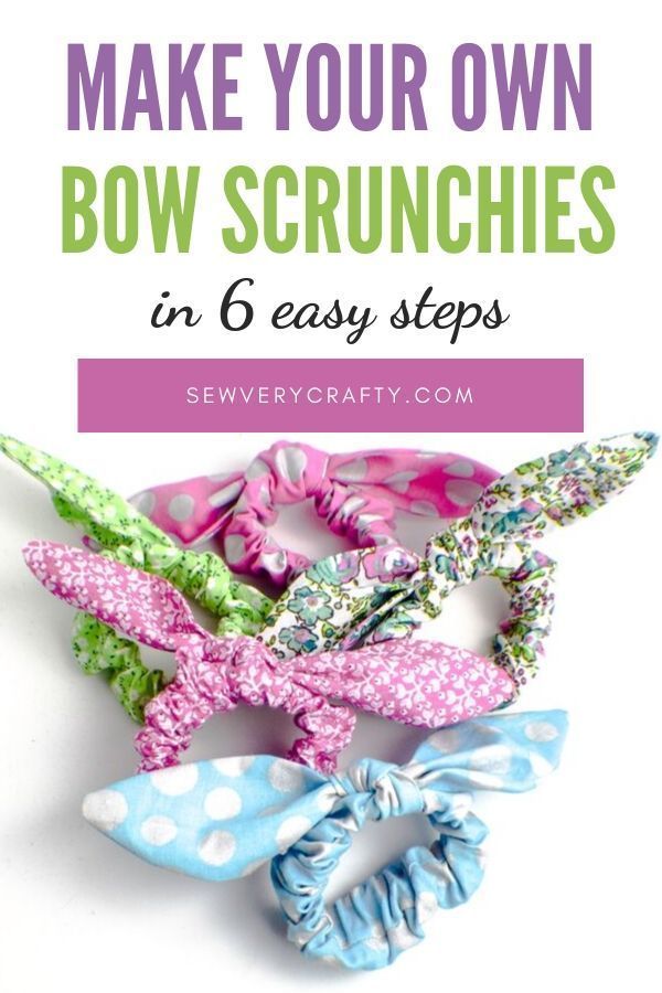 How to Make Bow Scrunchies -   14 fabric crafts Projects fat quarters ideas