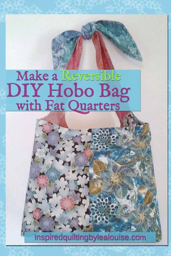 DIY Fat-Quarter Friendly Reversible Hobo Bags -   14 fabric crafts Projects fat quarters ideas