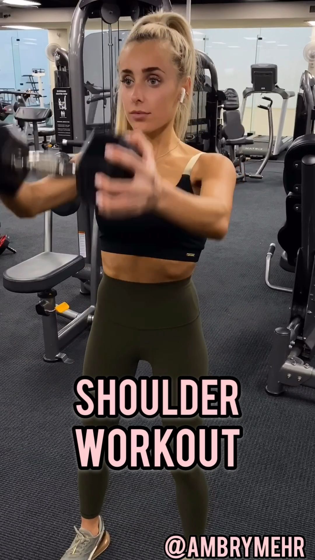 Gym Shoulder Workout-Follow @ambrymehr IG for free workouts! -   14 fitness Gym pictures ideas