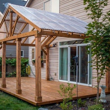 DIY: Turning a Cement Porch Into a Wood Deck - Catz in the Kitchen -   14 garden design Wood decks ideas