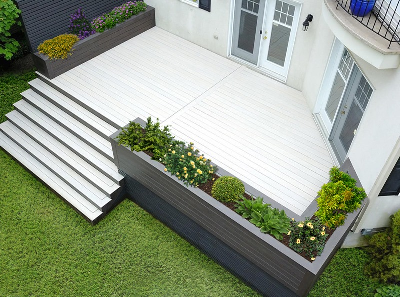 Vintage White Composite Decking from ?53.73 per m2 -   14 garden design Wood decks ideas