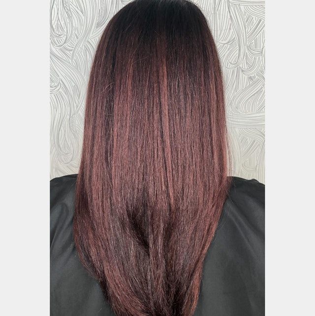 Trieste Red - Deep reddish mahogany brown hair color -   14 hair Brown asian ideas