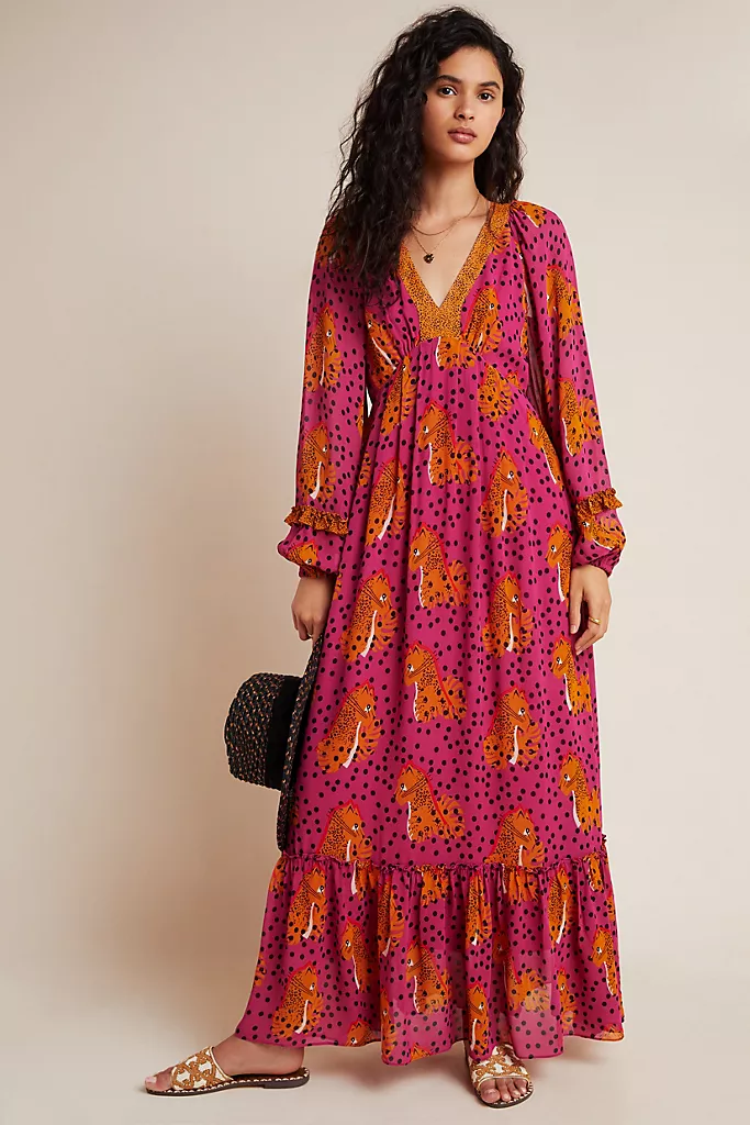 Farm Rio Cheetah Maxi Dress -   15 dress Maxi vintage ideas