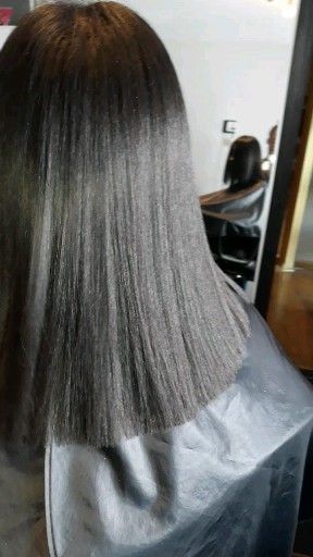 Silkpress -   15 hair Grey liso ideas