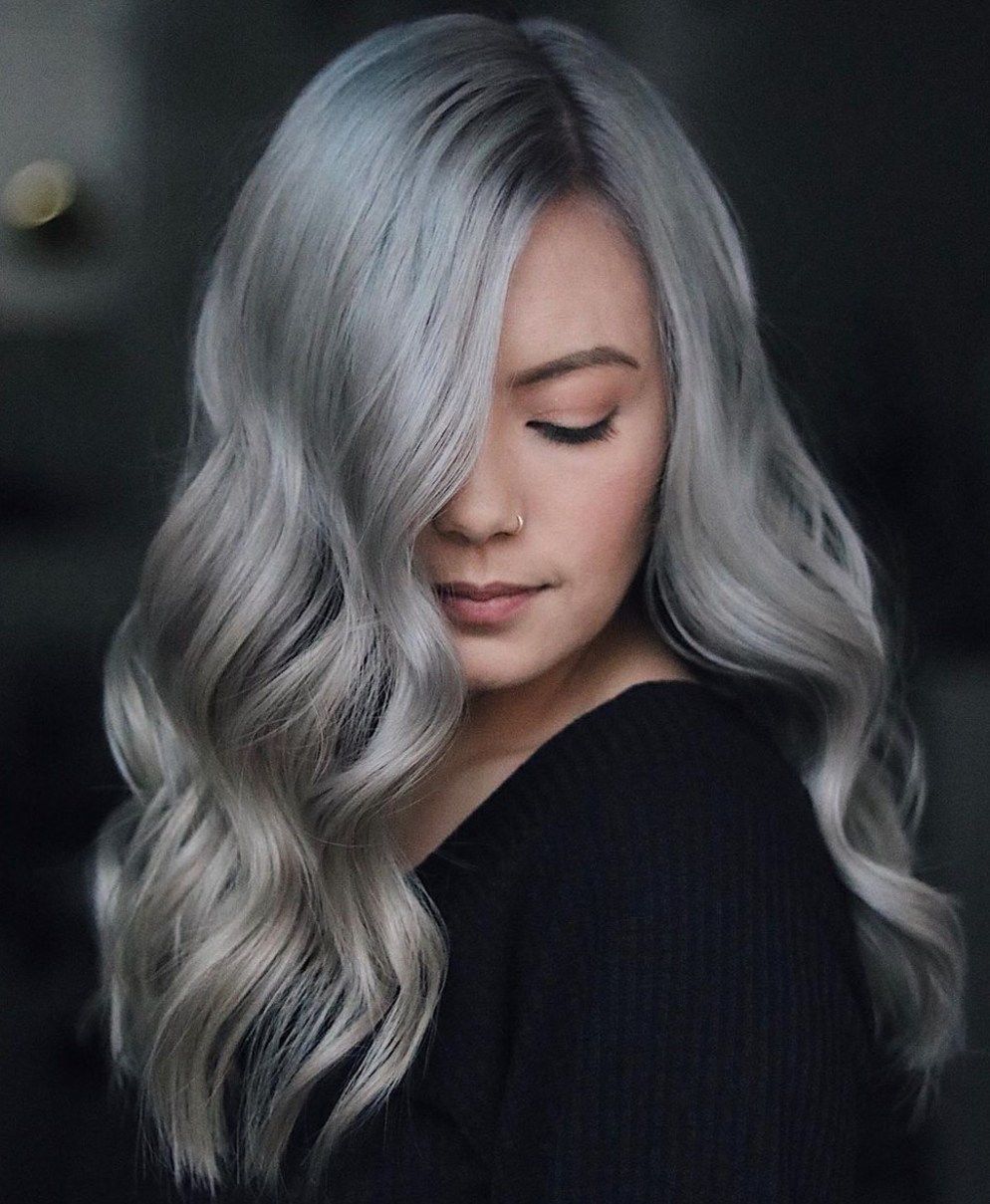 40 Bombshell Silver Hair Color Ideas for 2020 - Hair Adviser -   15 hair Grey liso ideas