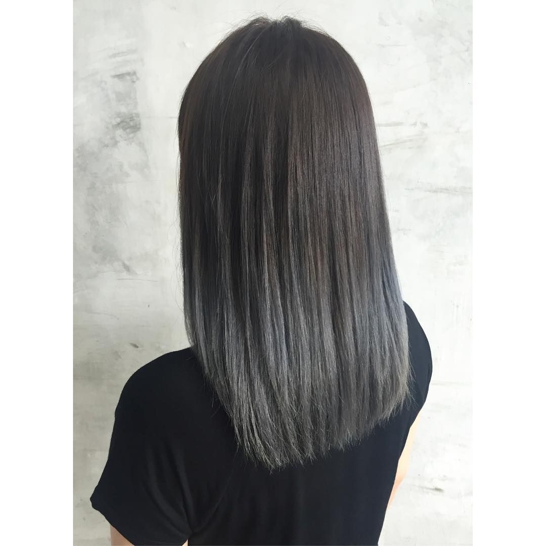 50 Shades of Gray Ombr? Hair Perfection (Okay, 16) -   15 hair Grey liso ideas