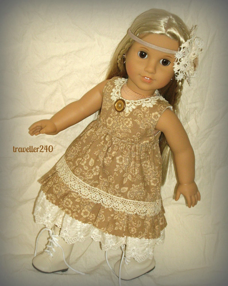 Mori Girl Style!  Handmade Doll Clothes, fits 18