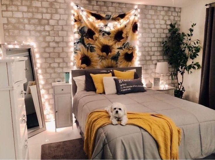 Sunflowers TapestryвњЁ -   16 room decor Yellow bedroom ideas