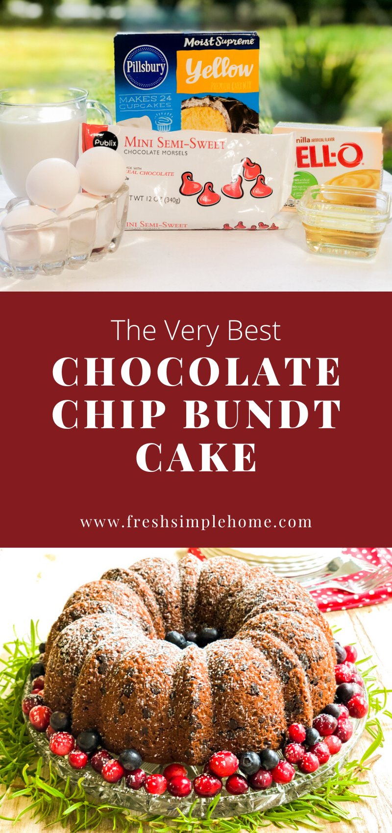 Chocolate Chip Bundt Cake -   17 cake Easy box ideas