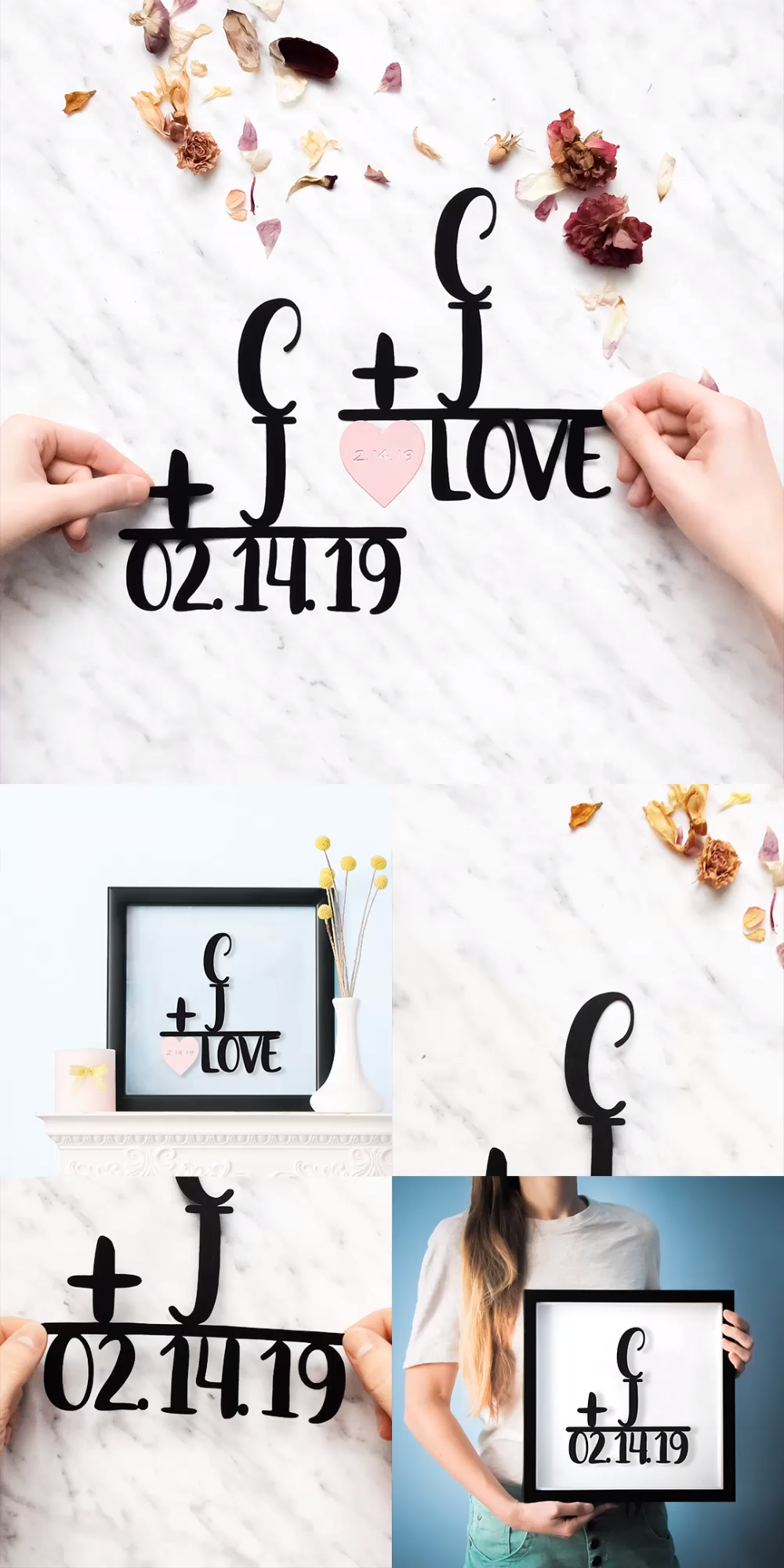 Wedding Gift Personalized / Initials Gift / Date Gift / Wedding Gift for Couple / Anniversary Gift -   17 diy projects For Couples friends ideas