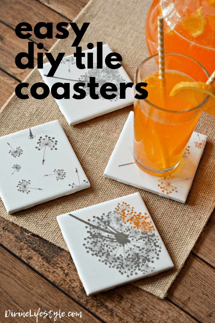 Easy DIY Tile Coasters Gift Girls Night in Craft Divine Lifestyle -   17 diy projects For Couples friends ideas