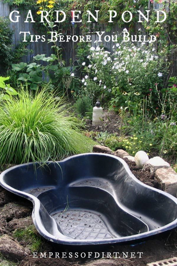 Best Tips for Starting a Small Garden Pond -   17 garden design Backyard fish ponds ideas