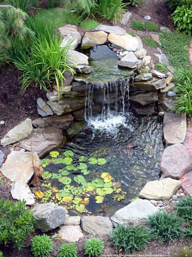 7 Beautiful Backyard Ponds -   17 garden design Backyard fish ponds ideas