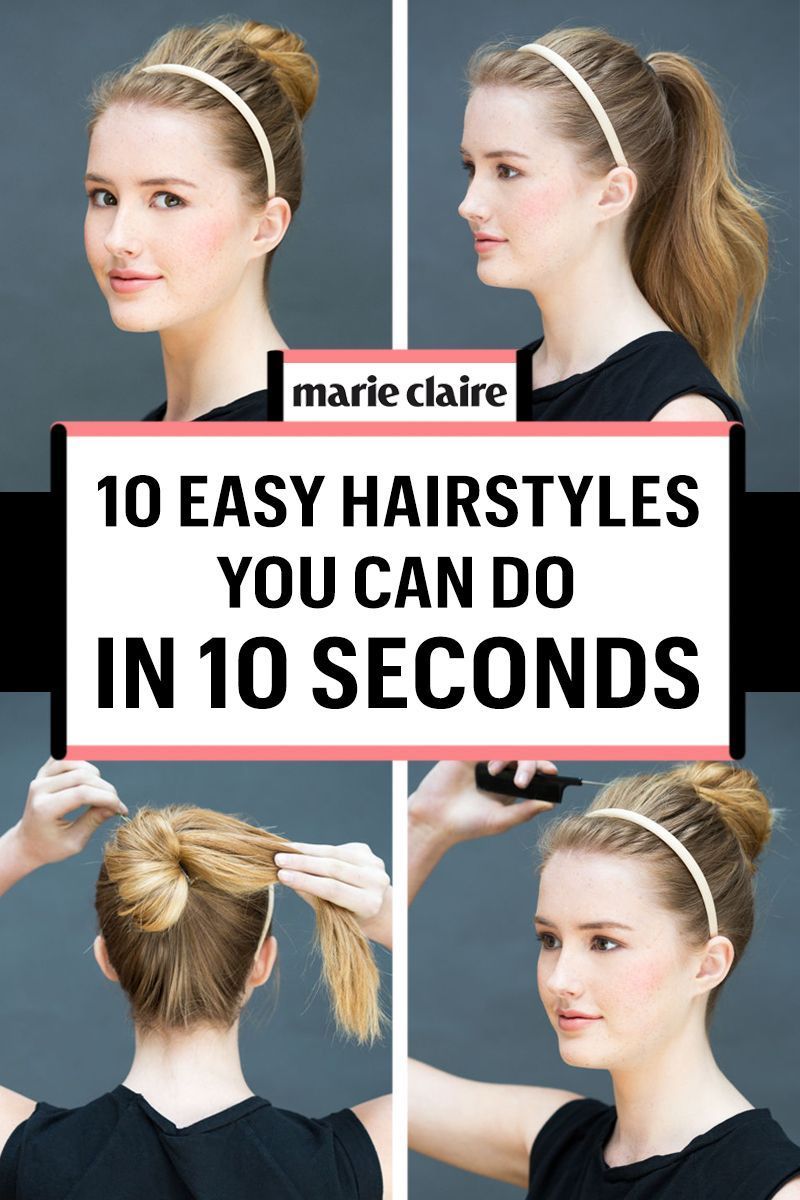10 Hairstyles You Can Do In Literally 10 Seconds -   17 nurse hairstyles Easy ideas