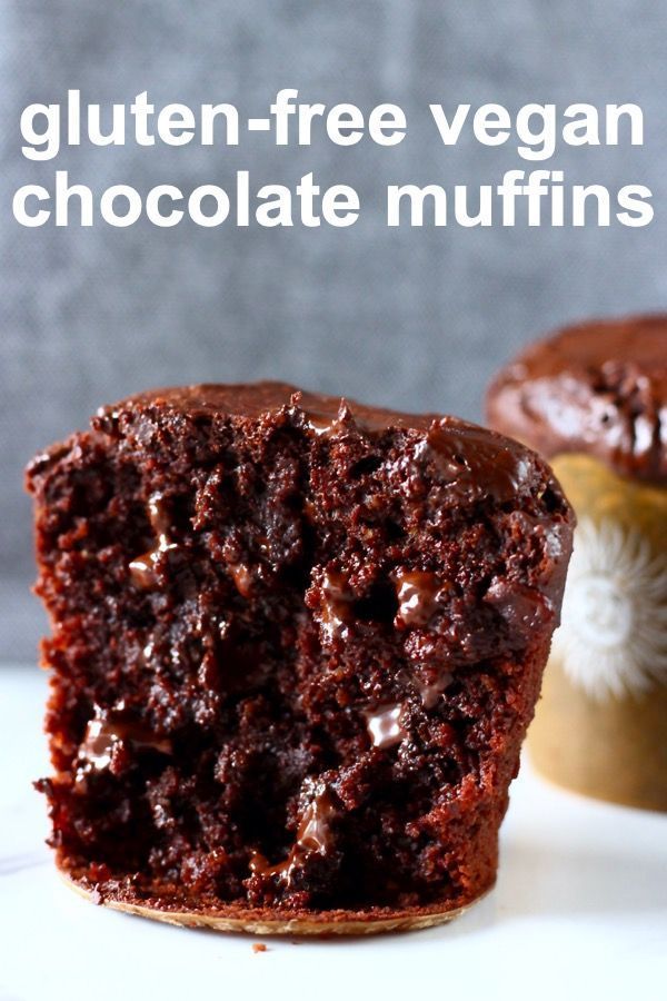Gluten-Free Vegan Chocolate Muffins -   18 desserts Gluten Free glutenfree ideas