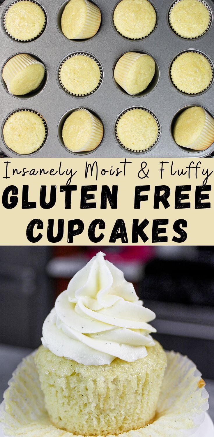 Gluten Free Vanilla Cupcakes: Easy One Bowl Recipe -   18 desserts Gluten Free glutenfree ideas