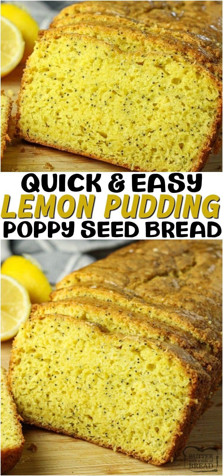 LEMON POPPY SEED BREAD - Butter with a Side of Bread -   18 desserts Lemon quick bread ideas