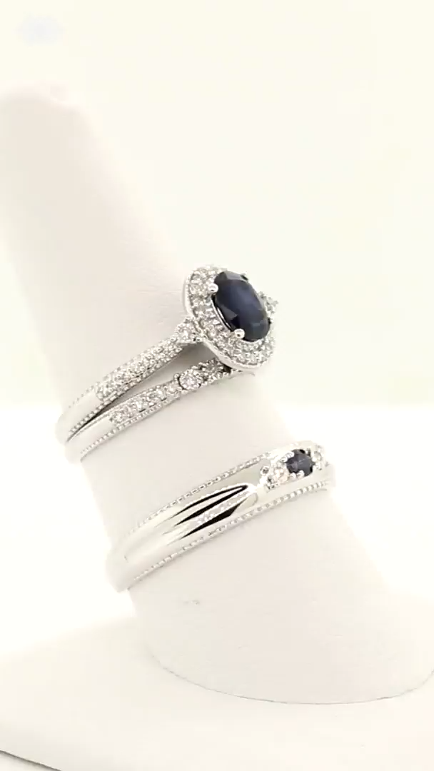 18 sapphire wedding Bands ideas