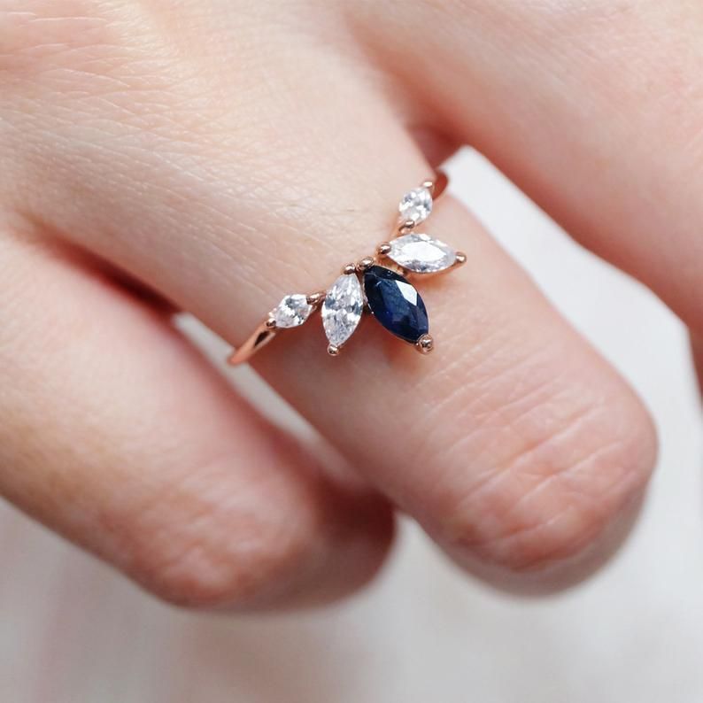 18 sapphire wedding Bands ideas